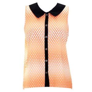 High Low Polka Dot Sleeveless Top